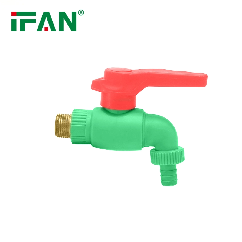 Factory Wholesaling Water Suply Pn25 PPR Bibcock with Brass Thread