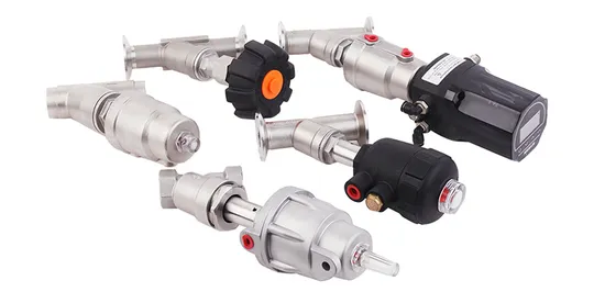 Stainless Steel Right Threaded Connection Pneumatic Angle Seat Valve 304 Angle Seat Piston Valve 