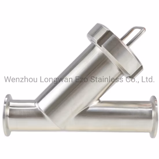 Stainless Steel Dairy Sanitary Water Air Welded Y Type Filter Purufier Strainer (JN