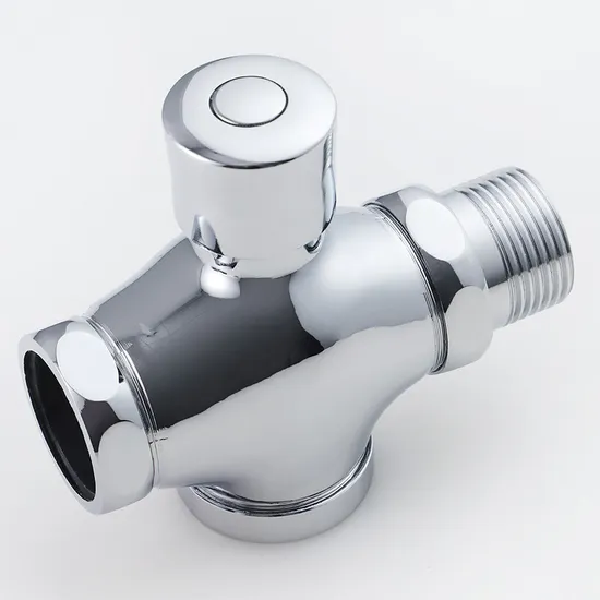 Time Delay Toilet Flush Valve Wc Flushing Valve Easy Operation Romania Brass Zinc Handle Brass Body Flush Valve 