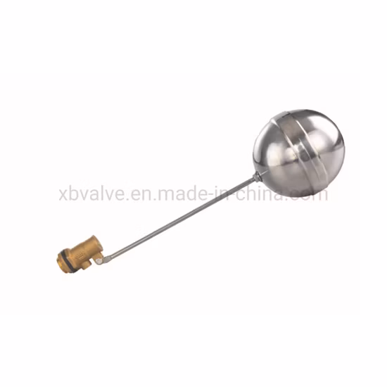 Water Tank Stainless Steel Float Ball Valve 3/4 Inch DN20 Floating Ball Valve Switch Automatic Brass Toilet Valves for Stock Tank Pool Water Level Control