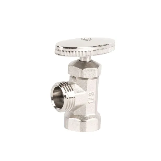 Brass Angle Valve with Oval Handle 