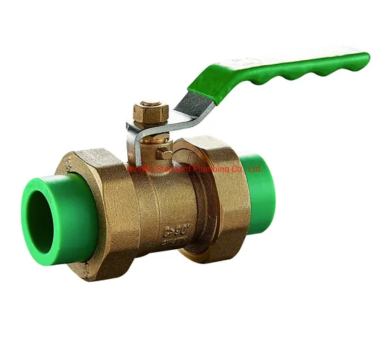 PPR Ball Valve with Brass Ball PPR Connector 