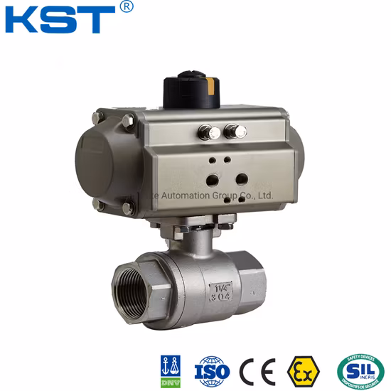 Side Entry Kst/OEM CE, ISO9001, FDA, API, Dnv Float Pneumatic Ball Valve