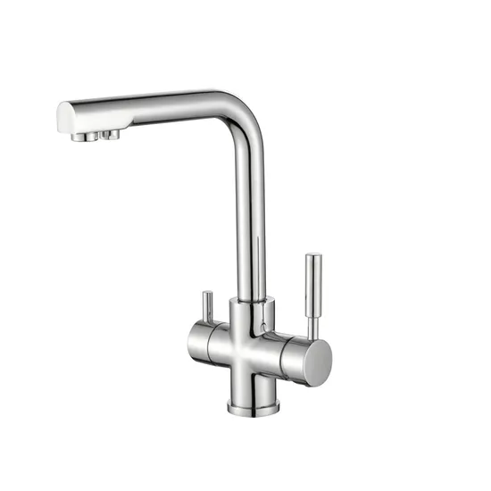 Grifo Dual Handle 3 Ways Health Drink Purified Water Faucet 
